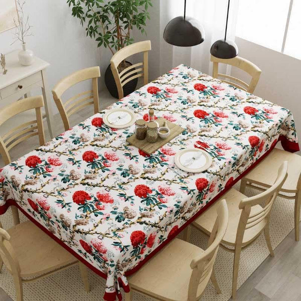 Buy Miss Red Rose Table Cover - Four Seater Table Cover from Vaaree