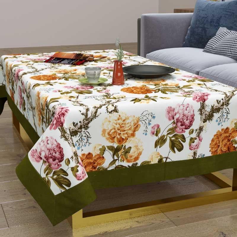 Buy Miss Rose Table Cover - Yellow - Two Seater Table Cover from Vaaree