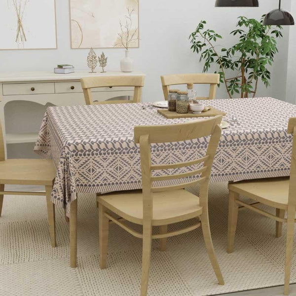 Buy Parilipi Blue Table Cover - Six Seater Table Cover from Vaaree