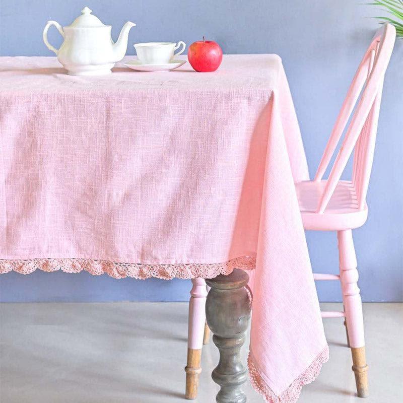 Table Cover - Petal Blush Hand Crochet Table Cover - Eight Seater