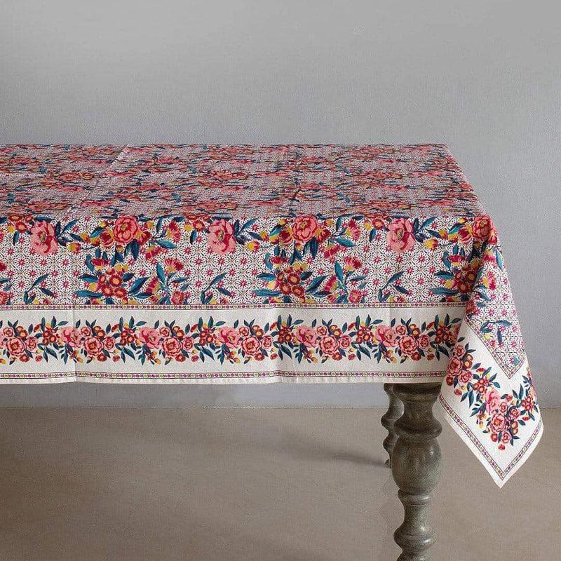 Buy Poppy Petals Table Cover - Eight Seater Table Cover from Vaaree