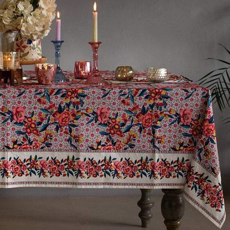 Buy Poppy Petals Table Cover - Six Seater Table Cover from Vaaree