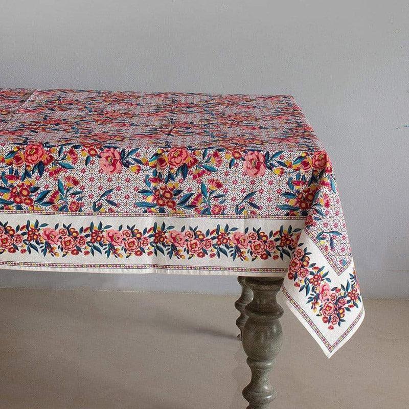 Buy Poppy Petals Table Cover - Six Seater Table Cover from Vaaree