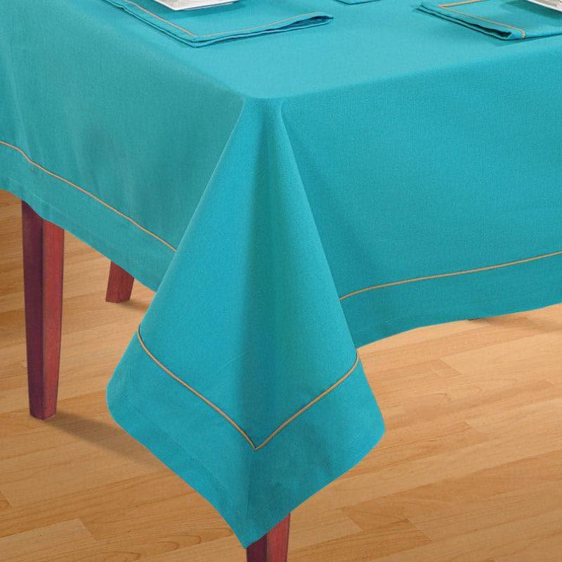 Buy Pristine Solid Table Cover (Blue) - Six Seater Table Cover from Vaaree