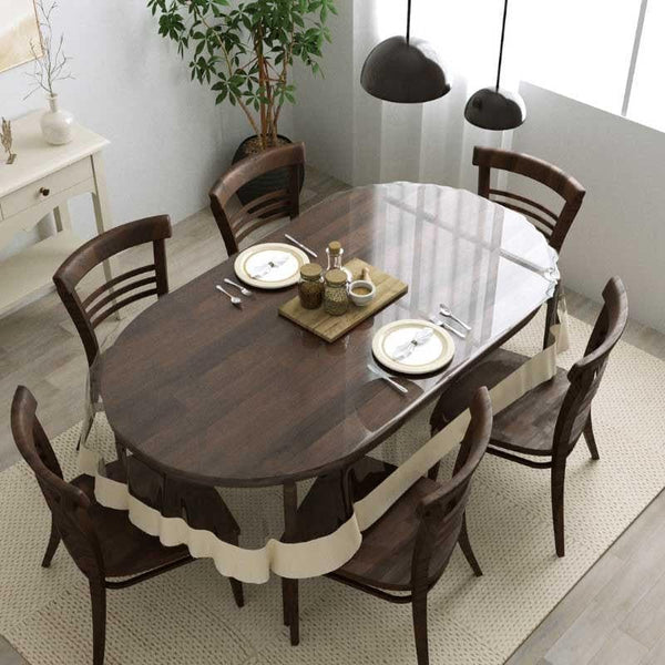 Buy Pristino Table Cover With Border - Six Seater Table Cover from Vaaree