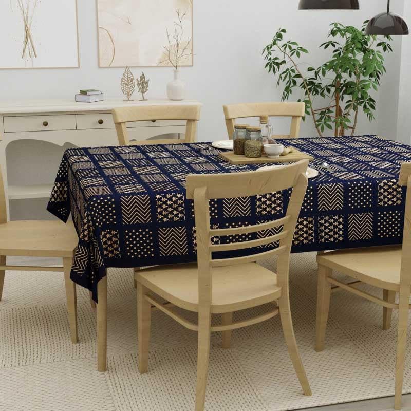 Buy Saujanya Ethnic Blue Table Cover - Six Seater Table Cover from Vaaree