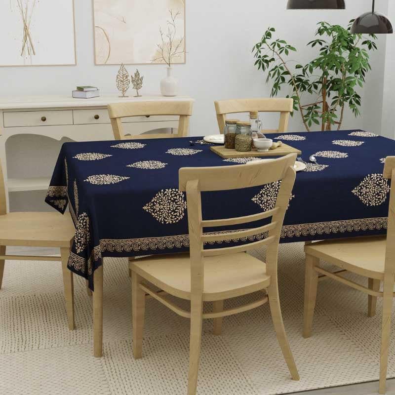 Buy Trupti Ethnic Blue Table Cover - Six Seater Table Cover from Vaaree