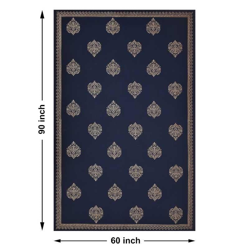 Buy Trupti Ethnic Blue Table Cover - Six Seater Table Cover from Vaaree