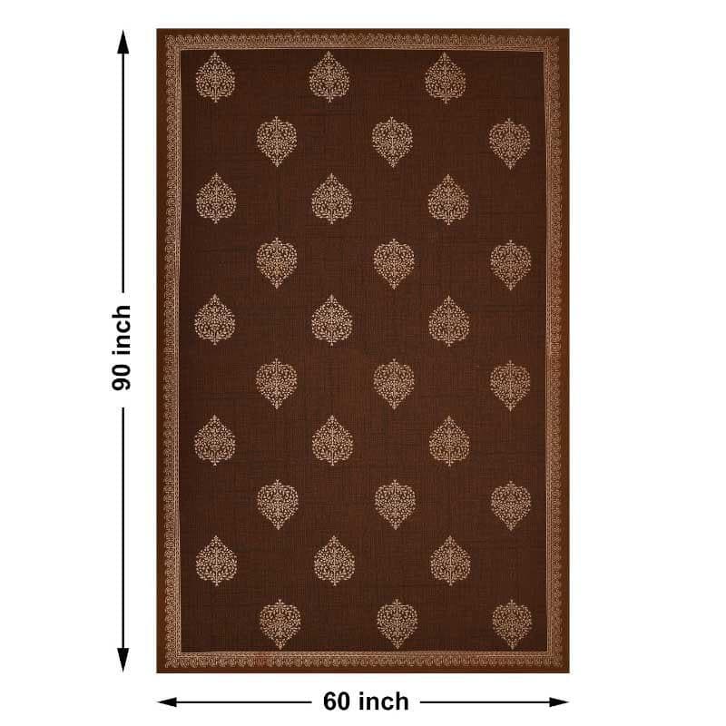 Buy Trupti Ethnic Brown Table Cover - Six Seater Table Cover from Vaaree