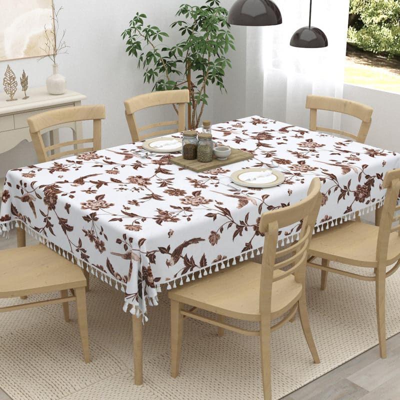 Buy Table Cover - Vipasa Floral Table Cover - Brown at Vaaree online