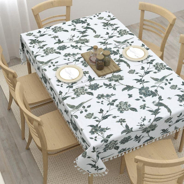 Buy Vipasa Floral Table Cover - Grey Table Cover from Vaaree