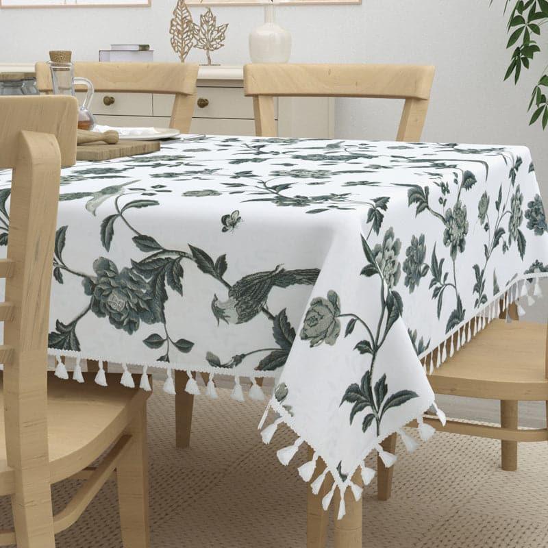 Buy Vipasa Floral Table Cover - Grey Table Cover from Vaaree