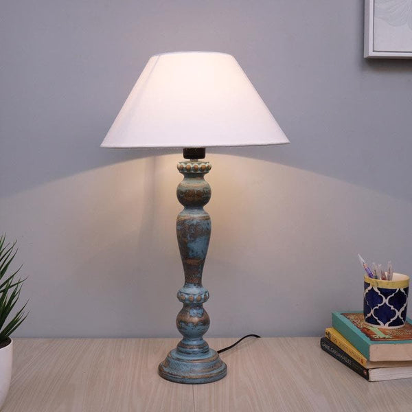 Table Lamp - Amaya Table Lamp With Conical Shade - White