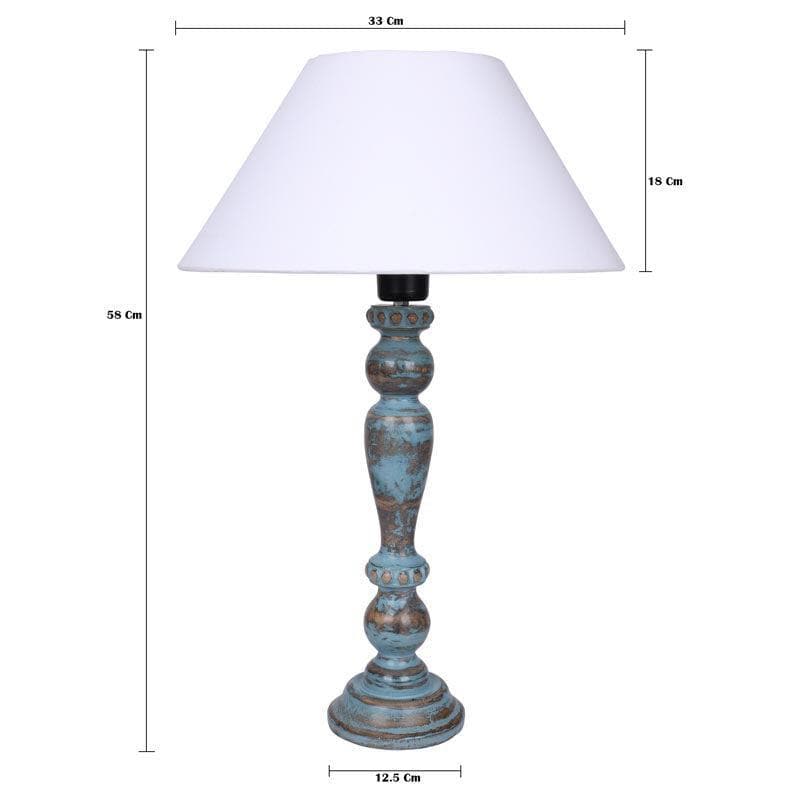 Table Lamp - Amaya Table Lamp With Conical Shade - White