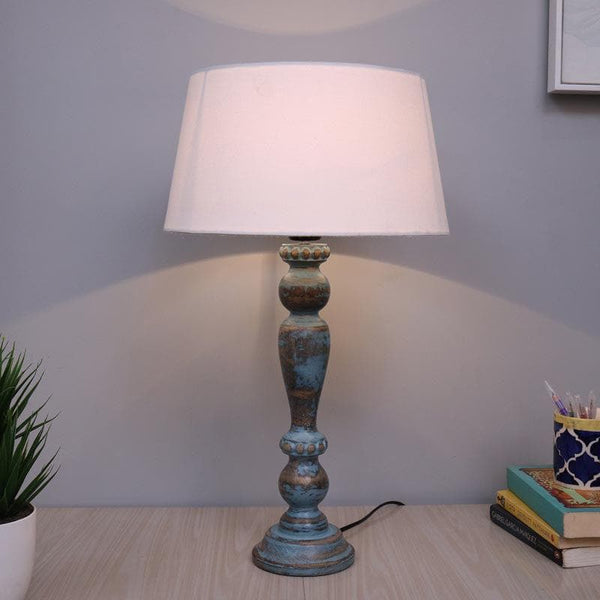 Table Lamp - Amaya Table Lamp With Drum Shade - White