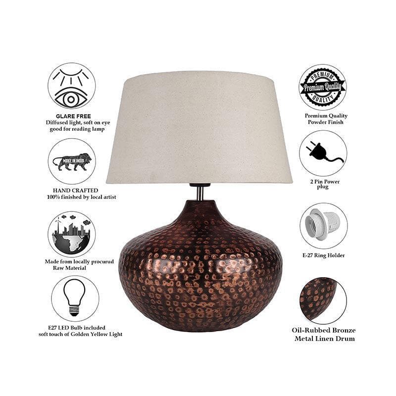 Buy Arohana Table Lamp - Khadi Table Lamp from Vaaree