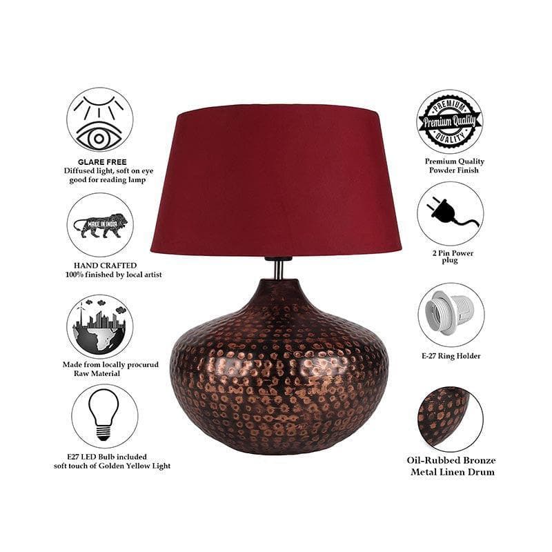 Table Lamp - Arohana Table Lamp - Red