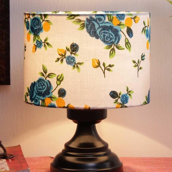 Table Lamp - Blue Fleur Burst Table Lamp