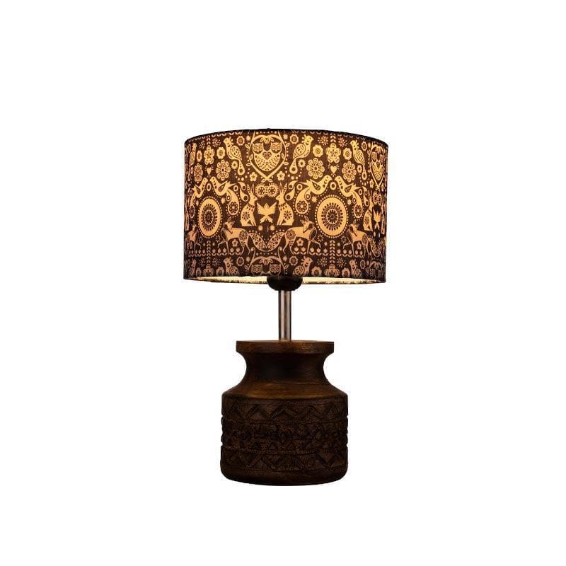 Buy Boho Fauna Carved Table Lamp Table Lamp from Vaaree