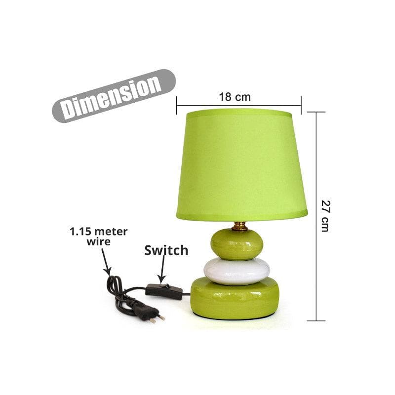 Buy Bubble Wrap Table Lamp - Green Table Lamp from Vaaree