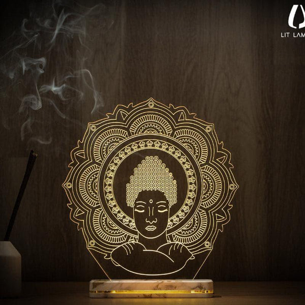 Table Lamp - Buddha Glory Lamp