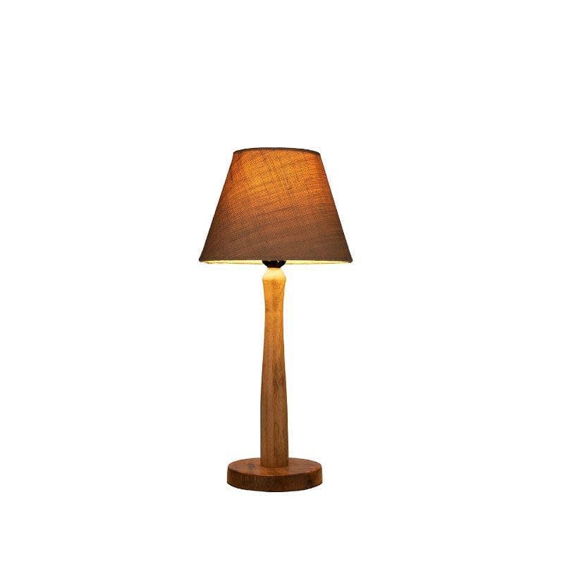 Buy Classic Chic With Wooden Stand Table Lamp - White Table Lamp from Vaaree