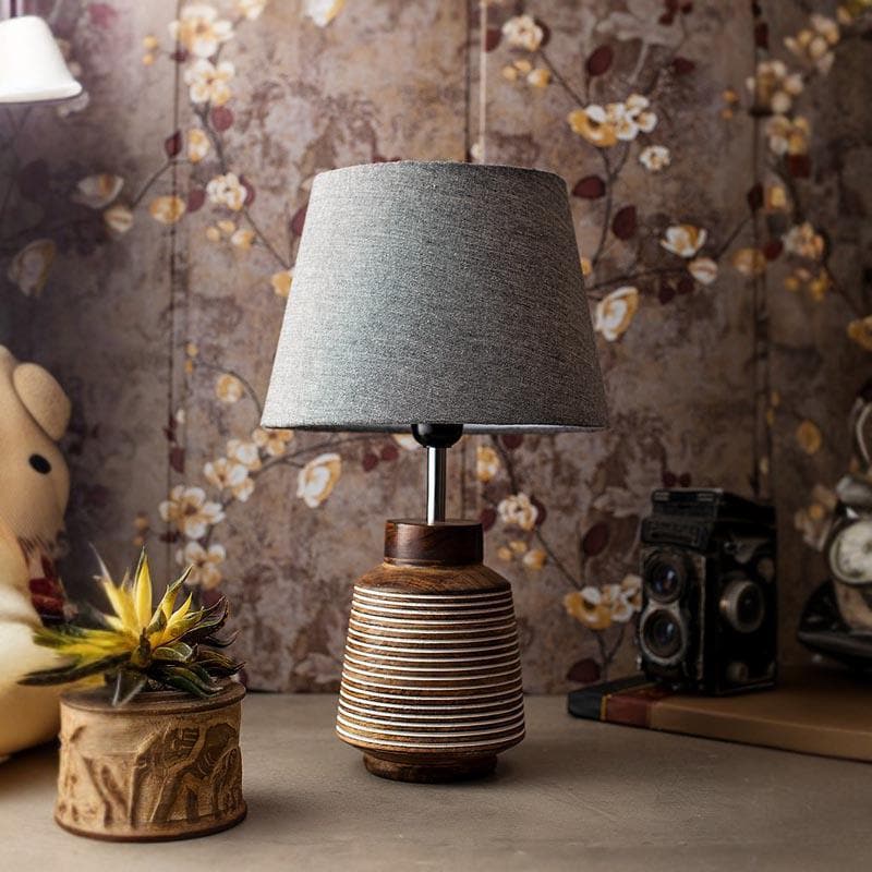 Table Lamp - Classy With Twist Ridged Stand Lamp