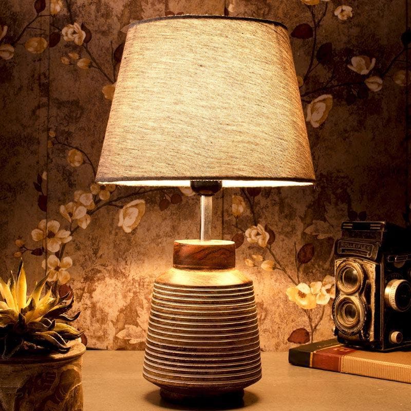 Table Lamp - Classy With Twist Ridged Stand Lamp