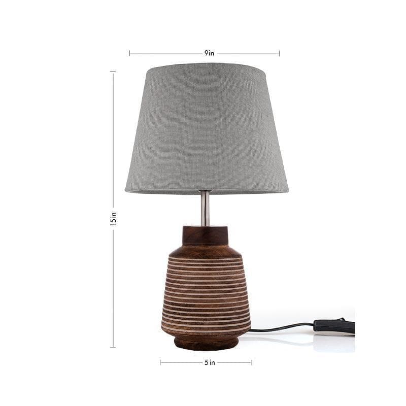 Table Lamp - Classy With Twist Ridged Stand Lamp