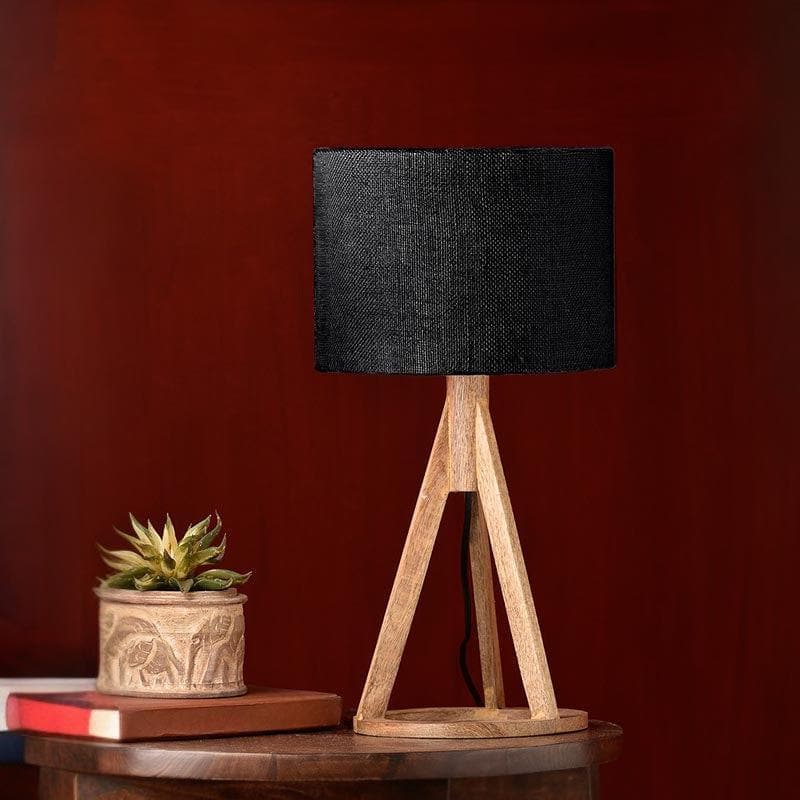 Buy Classy With Twist Table Lamp - Black Table Lamp from Vaaree