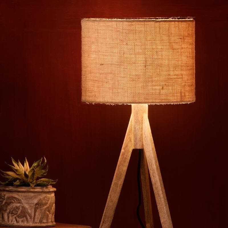 Table Lamp - Classy With Twist Table Lamp - Brown