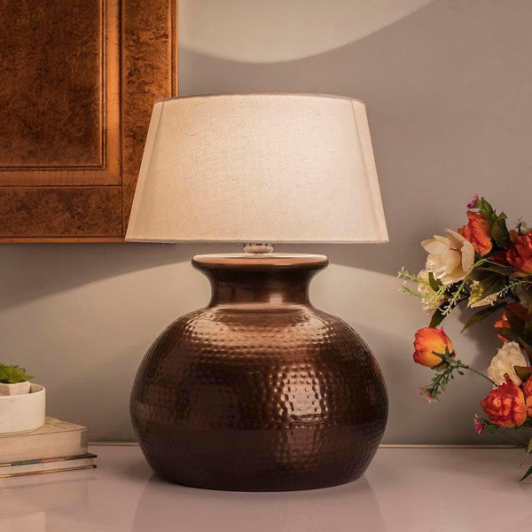 Table Lamp - Contadino Copper Pitcher Table Lamp - Ice