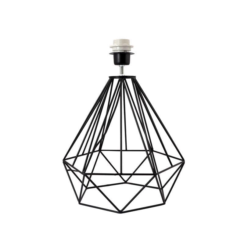 Table Lamp - Diamond Dust Black Table Lamp - Beige