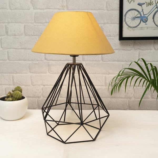 Table Lamp - Diamond Dust Black Table Lamp - Gold