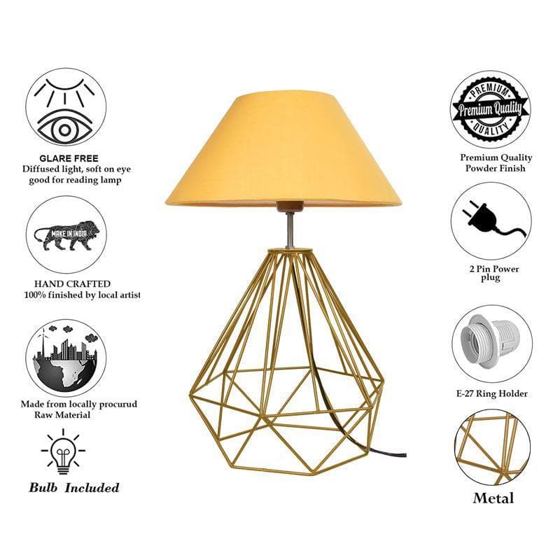 Table Lamp - Diamond Dust Gold Table Lamp - Golden