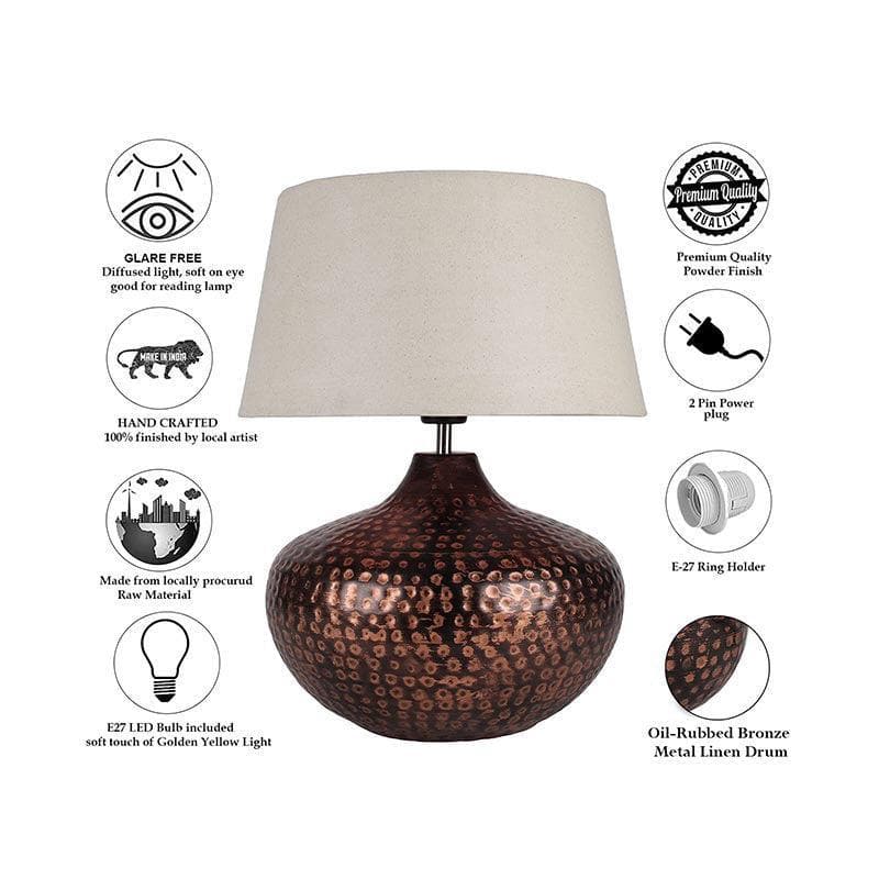 Table Lamp - Dyuti Table Lamp - Khadi