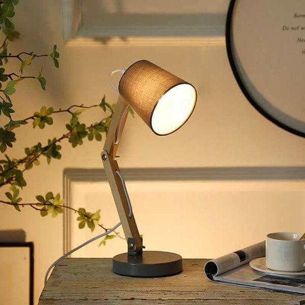 Buy Elegance Illumination Table Lamp - Grey Study Lamp from Vaaree