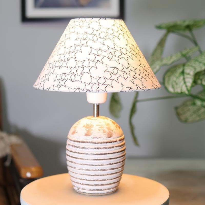 Buy Elodie White Table Lamp Table Lamp from Vaaree