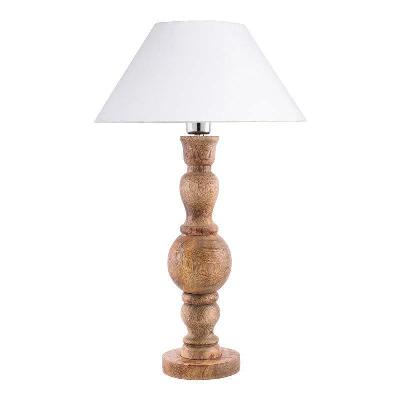 Table Lamp - Espoir Wooden Table Lamp - White