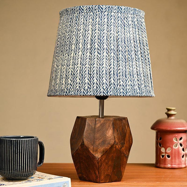 Table Lamp - Estoile Wooden Table Lamp - Grey