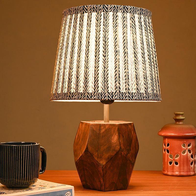 Table Lamp - Estoile Wooden Table Lamp - Grey