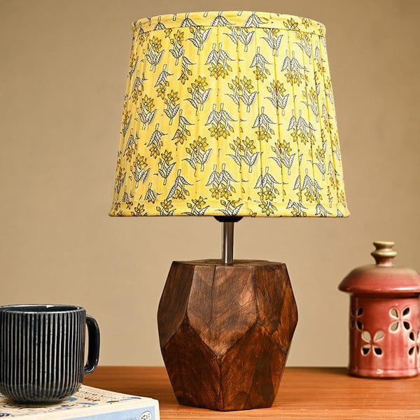 Table Lamp - Estoile Wooden Table Lamp - Lemon