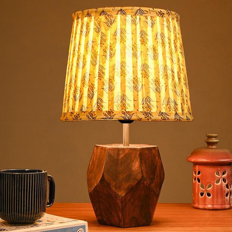 Table Lamp - Estoile Wooden Table Lamp - Lemon