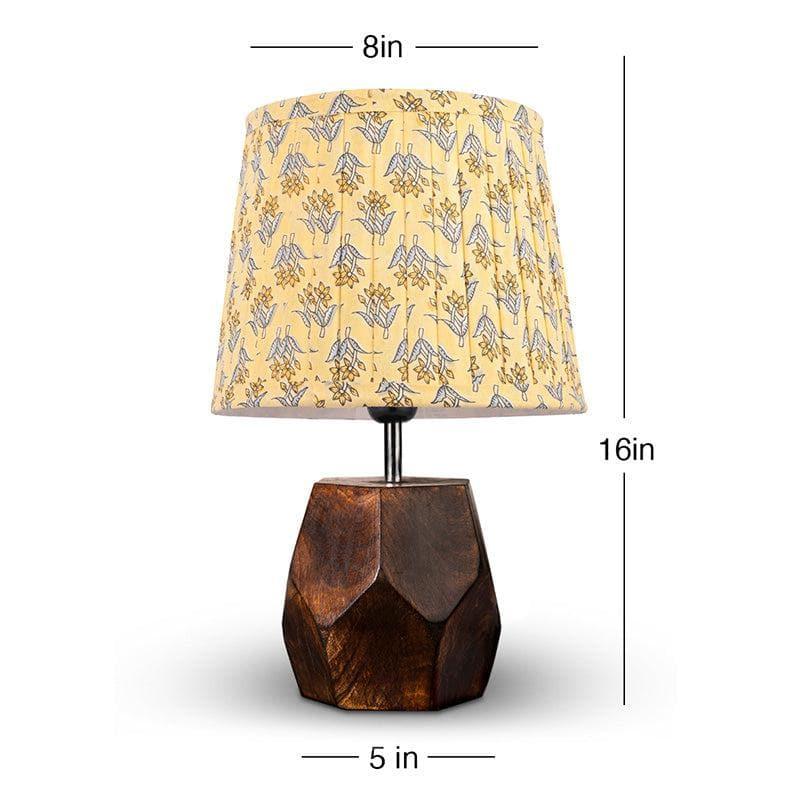 Table Lamp - Estoile Wooden Table Lamp - Lemon