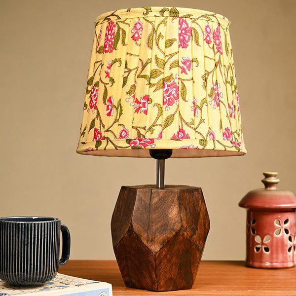 Table Lamp - Estoile Wooden Table Lamp - Yellow