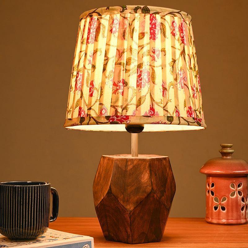 Table Lamp - Estoile Wooden Table Lamp - Yellow