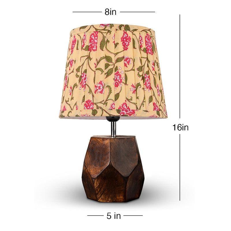 Table Lamp - Estoile Wooden Table Lamp - Yellow