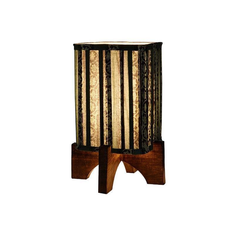 Table Lamp - Ethnix Pleated Table Lamp - Green