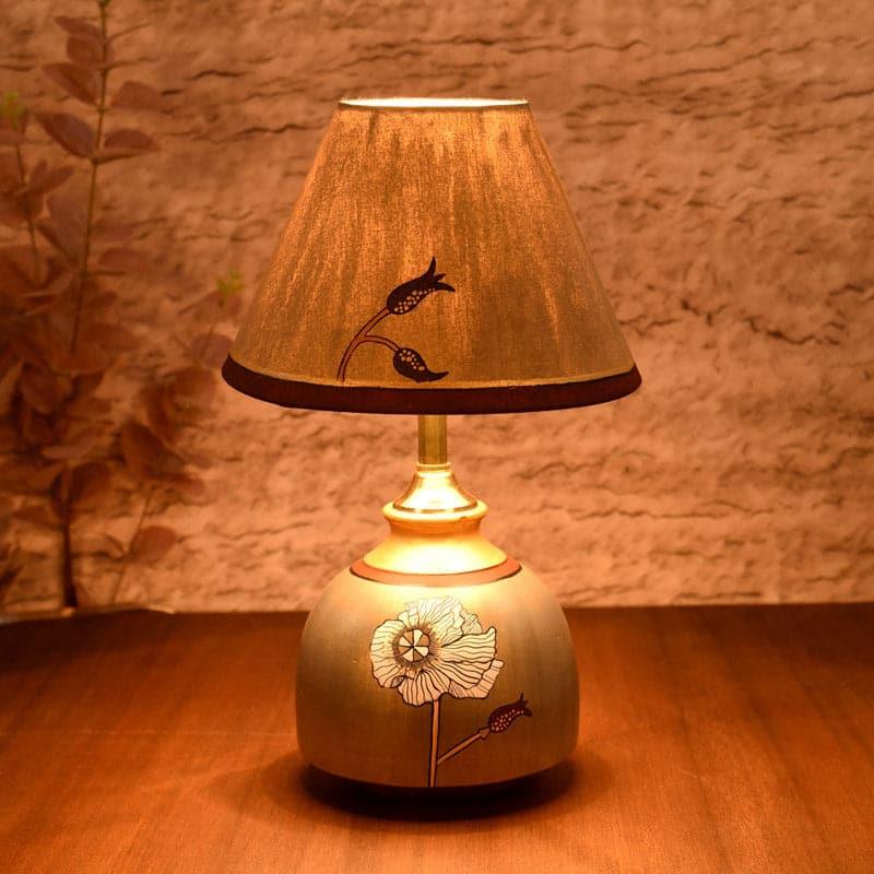 Buy Fadeela Terracotta Table Lamp Table Lamp from Vaaree