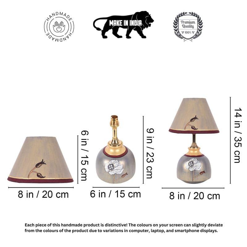 Buy Fadeela Terracotta Table Lamp Table Lamp from Vaaree